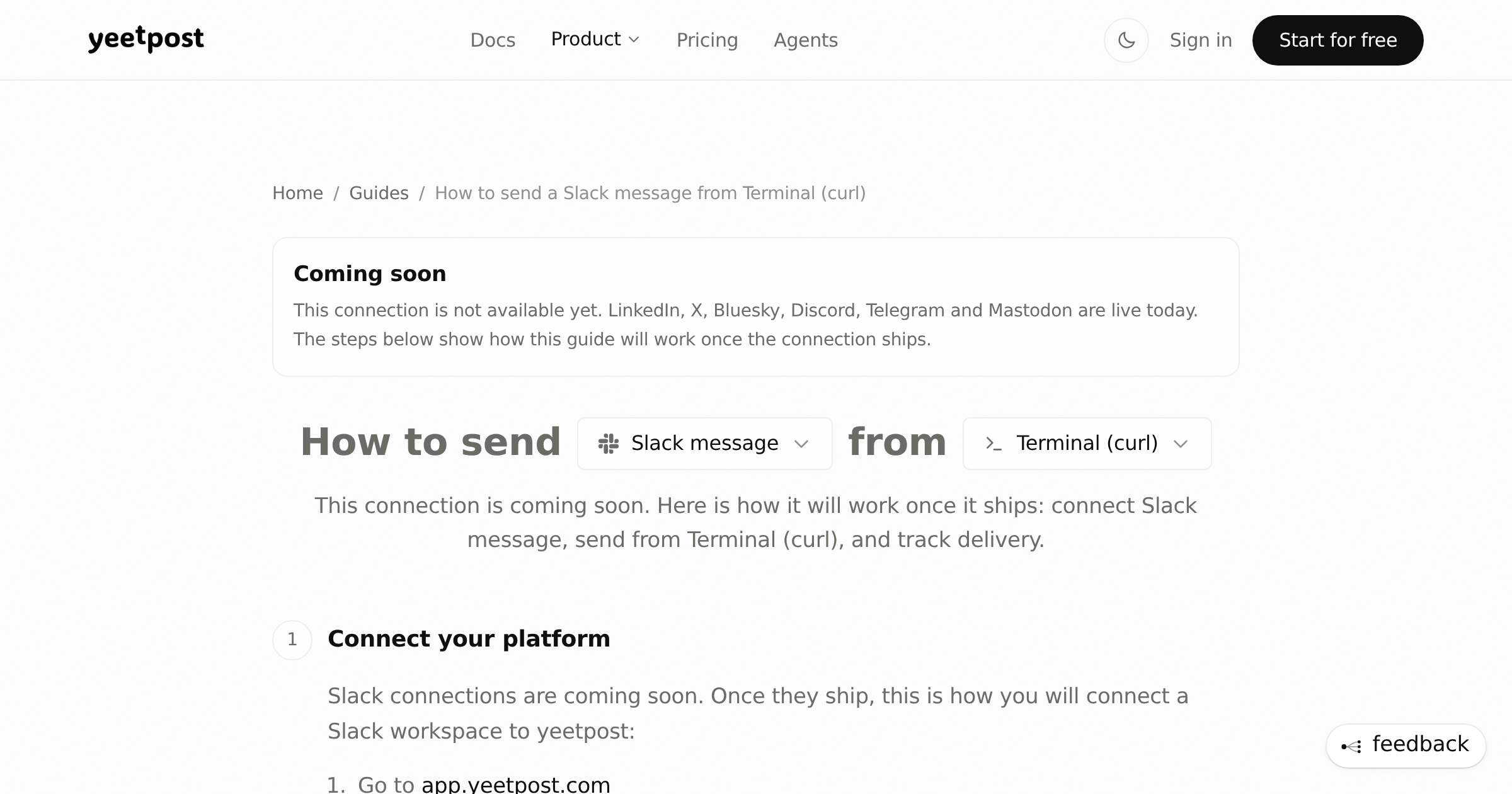 How to send a Slack message from Terminal (curl) | yeetpost